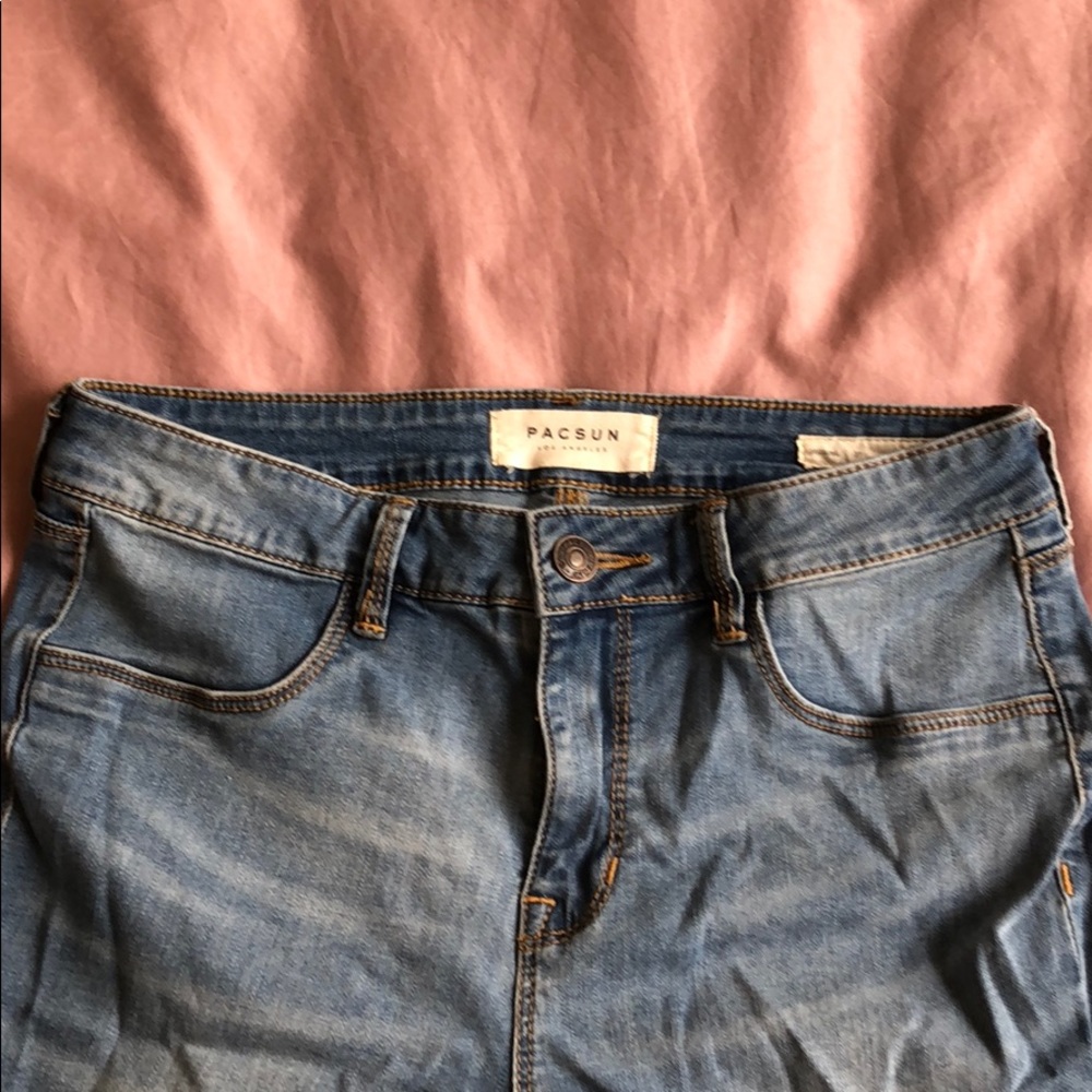 Light Blue Pacsun Jeans with Rips in Knee